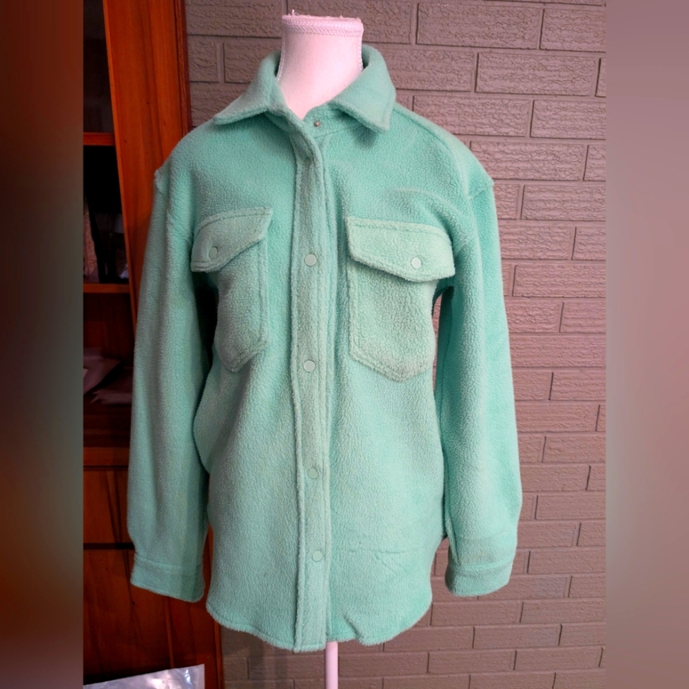 ZYIA Mint Teddy Jacket